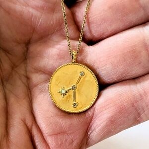 Gorjana Cancer Zodiac Astrology Necklace 18k Gold Plated